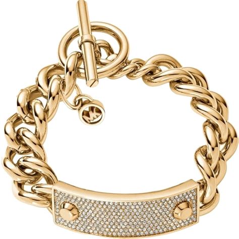 michael kors armband gold mit schloss|michael kors gold bracelet women.